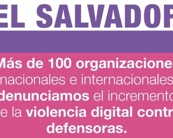 El Salvador: organizaciones preocupadas por incremento de violencia digital contra defensoras