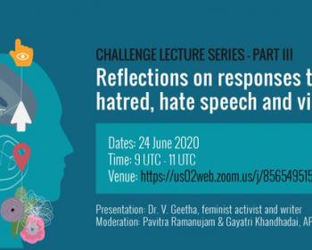 Speaking of Hatred: Reflections on responses to hatred, hate speech and violence 