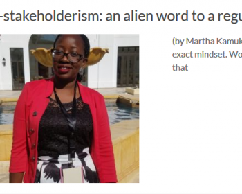 Multistakeholderism: An alien word to a regulator