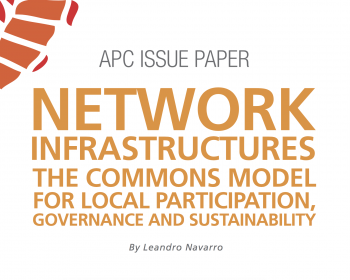 Network infrastructures: The commons model for local participation, governance and sustainability