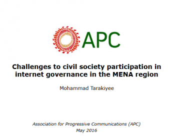 Challenges to civil society participation in internet governance in the MENA region