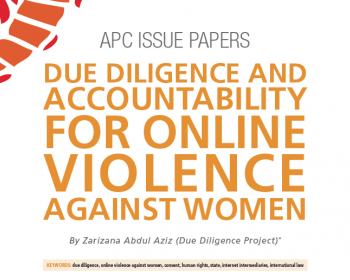 Due diligence and accountability for online violence against women