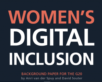 Women's digital inclusion: Background paper for the G20