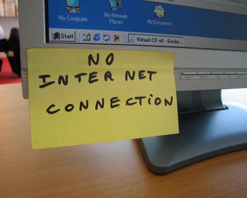 No internet connection