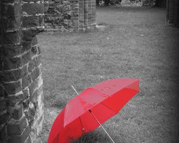 Red umbrella