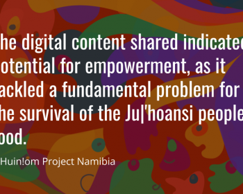 Seeding change: Creating a digital community network with the Ju|’hoan people in Namibia