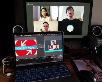 Video4Change: Recording a video podcast remotely using free and open-source software