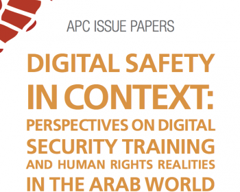 Digital safety in context: Perspectives on digital security training and human rights realities in the Arab world