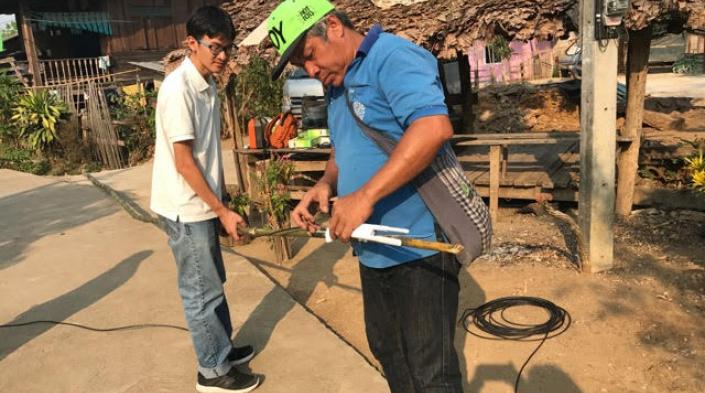 Imagen: proporcionada por el Laboratorio de Educación e Investigación de Internet (intERLab), Instituto Asiático de Tecnología y Net2Home. Usada con autorización