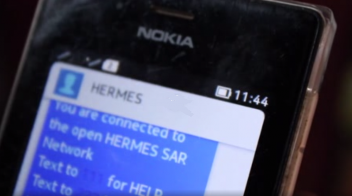 Image: Screenshot from a video by Rhizomatica about the HERMES project.