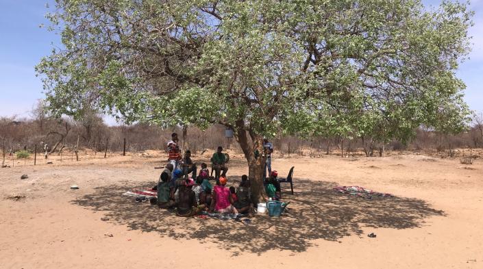 Image: the Ju|’hoan people in Namibia. Photo: Nic Bidwell