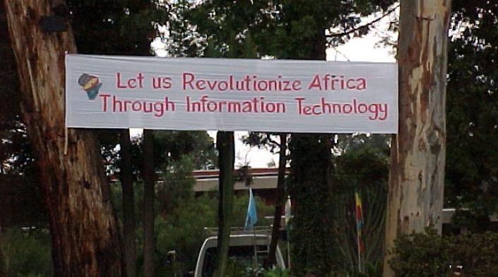 Welcome Banner, 1999 African Connection Rally, Nairobi, Kenya.